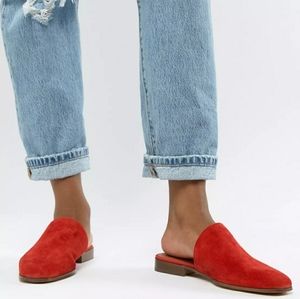 ASOS DESIGN Moonshine leather mules